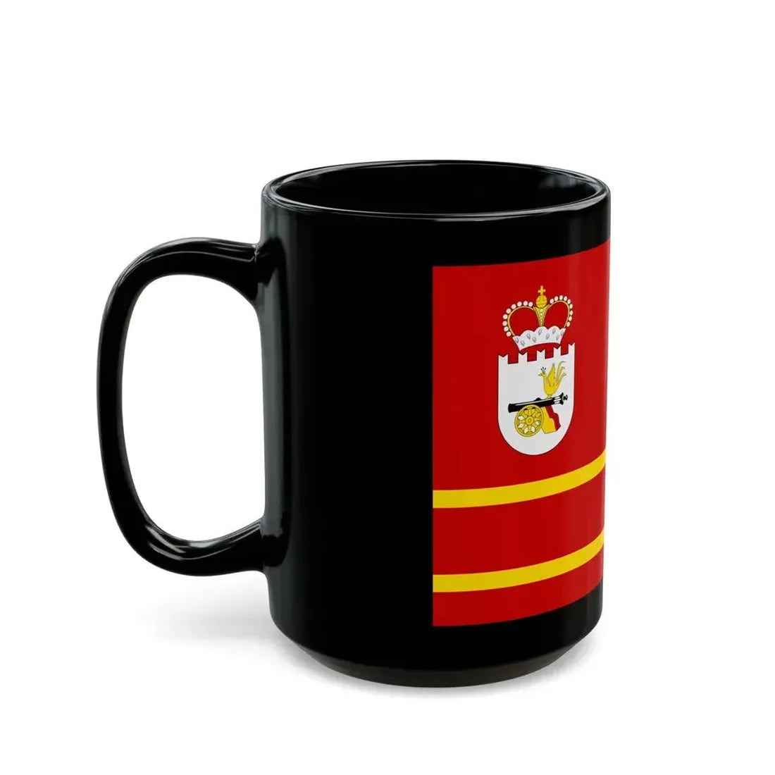 Flag of Smolensk Oblast Russia - Black Coffee Mug - Go Mug Yourself