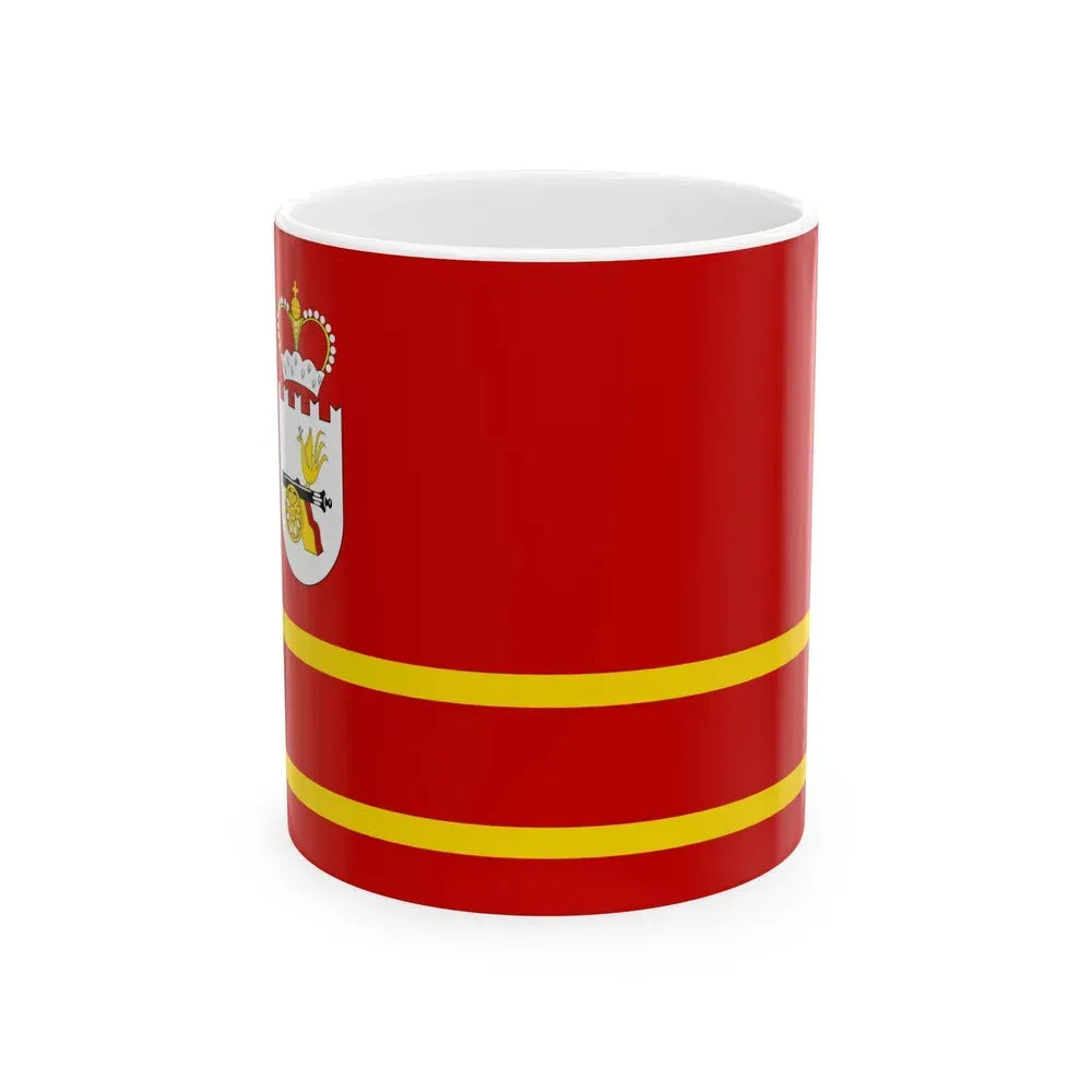 Flag of Smolensk Oblast Russia - White Coffee Mug 11oz - Go Mug Yourself