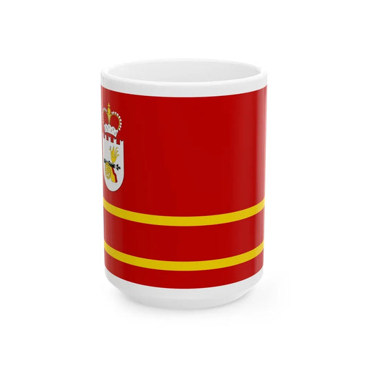 Flag of Smolensk Oblast Russia - White Coffee Mug-15oz-Go Mug Yourself