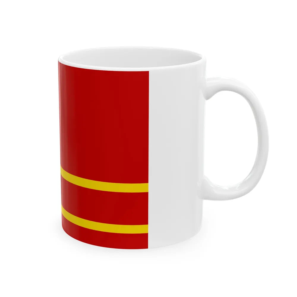 Flag of Smolensk Oblast Russia - White Coffee Mug-Go Mug Yourself