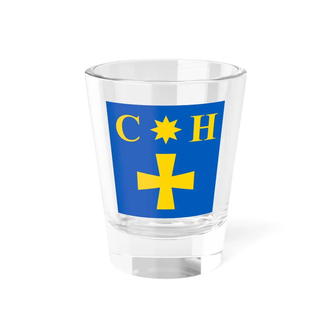 Flag of Smozhe (Ukraine) Shot Glass 1.5oz 1.5oz - Go Mug Yourself
