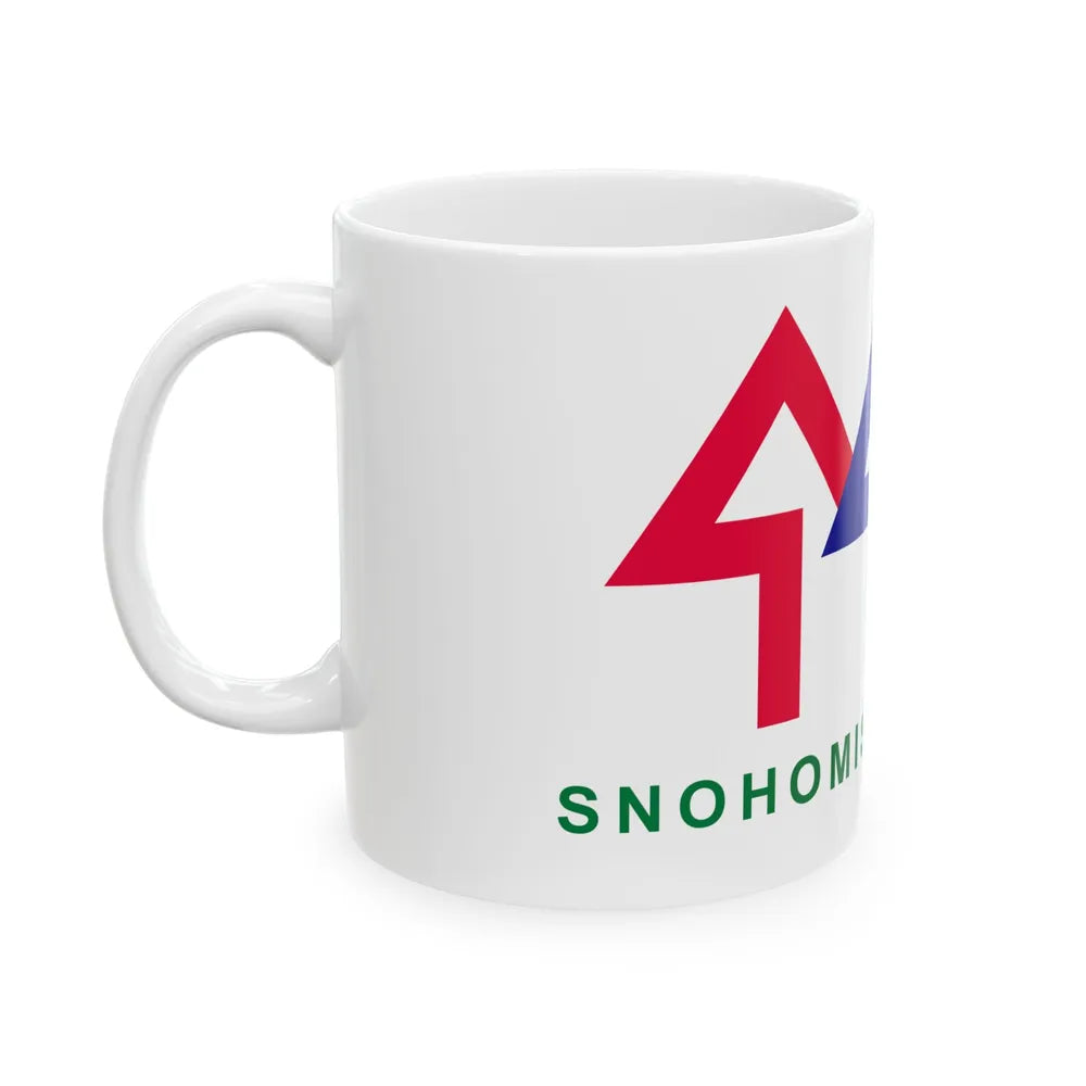 Flag of Snohomish County Washington (United States) White Coffee Mug - Go Mug Yourself