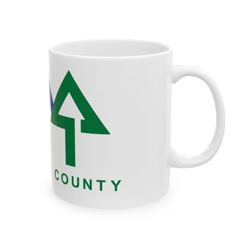 Flag of Snohomish County Washington (United States) White Coffee Mug - Go Mug Yourself