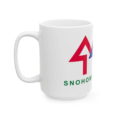 Flag of Snohomish County Washington (United States) White Coffee Mug - Go Mug Yourself