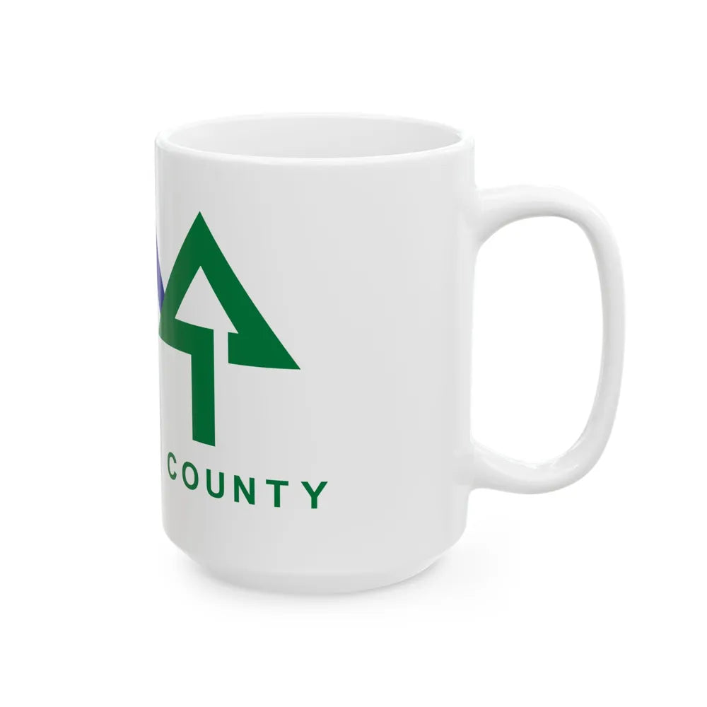 Flag of Snohomish County Washington (United States) White Coffee Mug - Go Mug Yourself