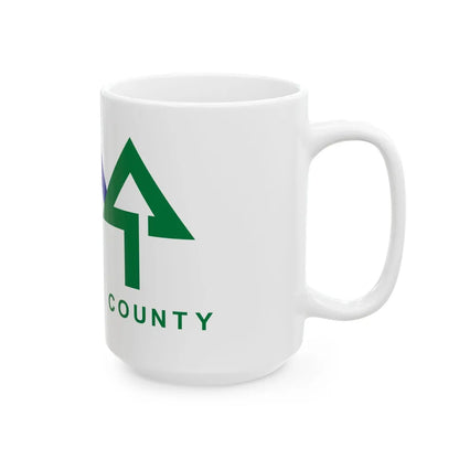 Flag of Snohomish County Washington (United States) White Coffee Mug - Go Mug Yourself