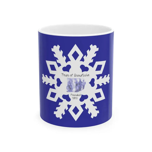 Flag of Snowflake Arizona (United States) White Coffee Mug 11oz - Go Mug Yourself