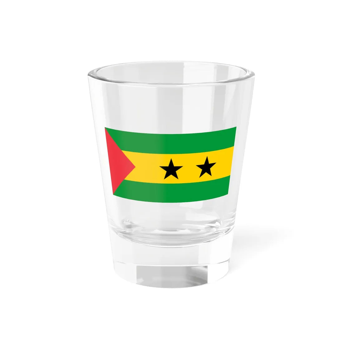 Flag of São Tomé and Príncipe Shot Glass 1.5oz 1.5oz - Go Mug Yourself