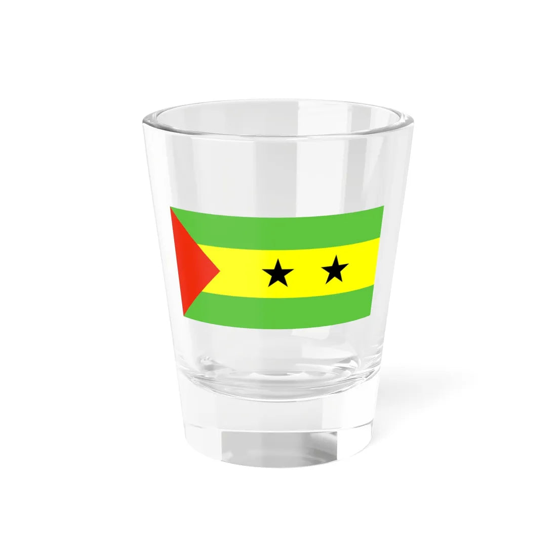 Flag of São Tomé and Príncipe WFB 2000 Shot Glass 1.5oz 1.5oz - Go Mug Yourself