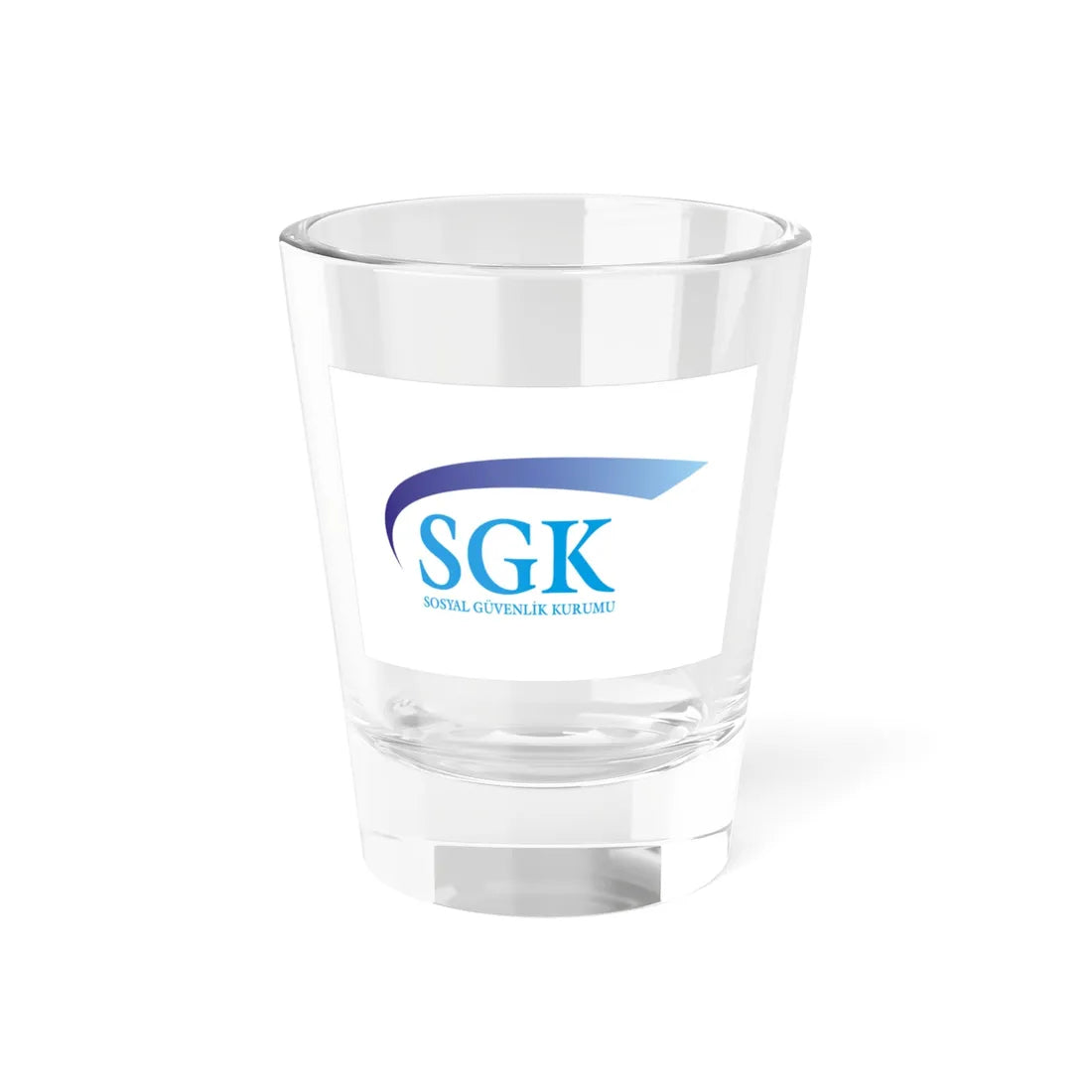 Flag of Social Security Institution of Turkey (Turkey) Shot Glass 1.5oz 1.5oz - Go Mug Yourself
