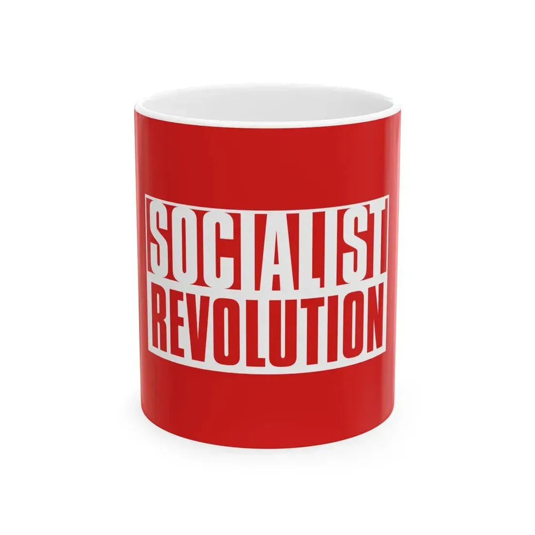 Flag of Socialist Revolution United States (United States) White Coffee Mug 11oz - Go Mug Yourself