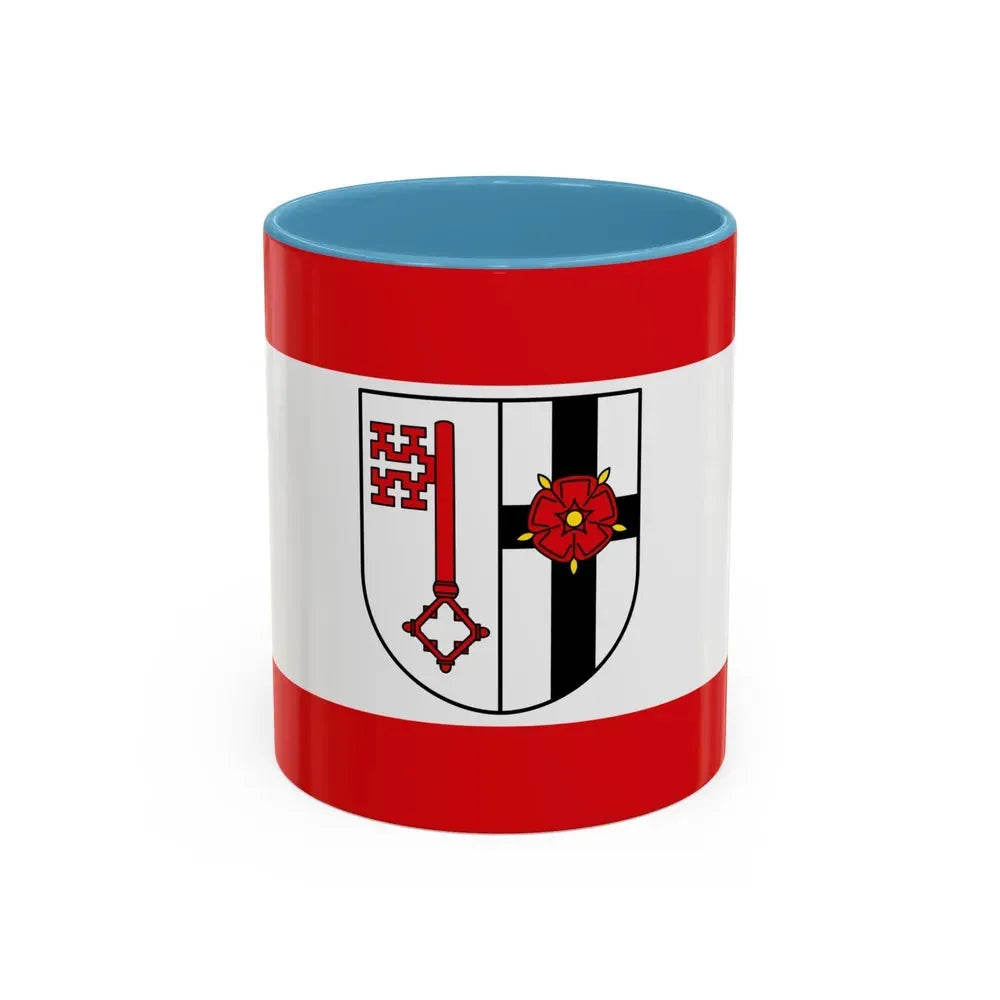 Flag of Soest Germany - Accent Coffee Mug 11oz Light Blue - Go Mug Yourself