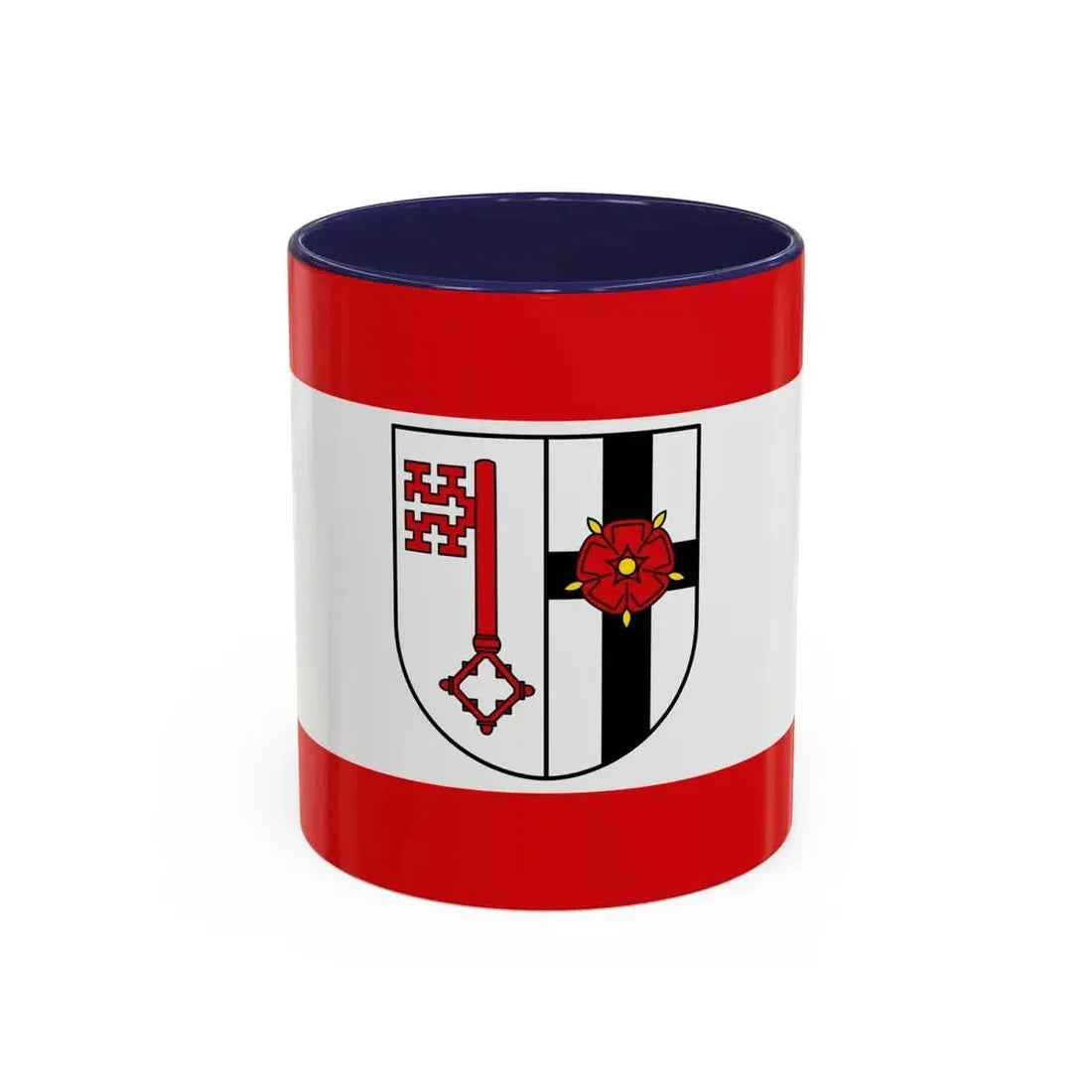 Flag of Soest Germany - Accent Coffee Mug 11oz Navy - Go Mug Yourself