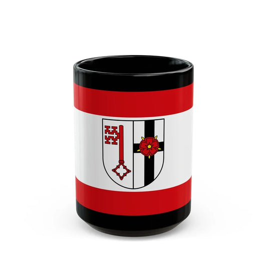 Flag of Soest Germany - Black Coffee Mug-15oz-Go Mug Yourself