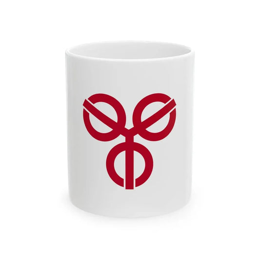 Flag of Soka Saitama (Japan) White Coffee Mug 11oz - Go Mug Yourself