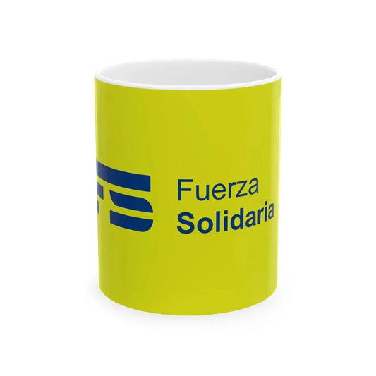 Flag of Solidarity Force (El Salvador) White Coffee Mug 11oz - Go Mug Yourself
