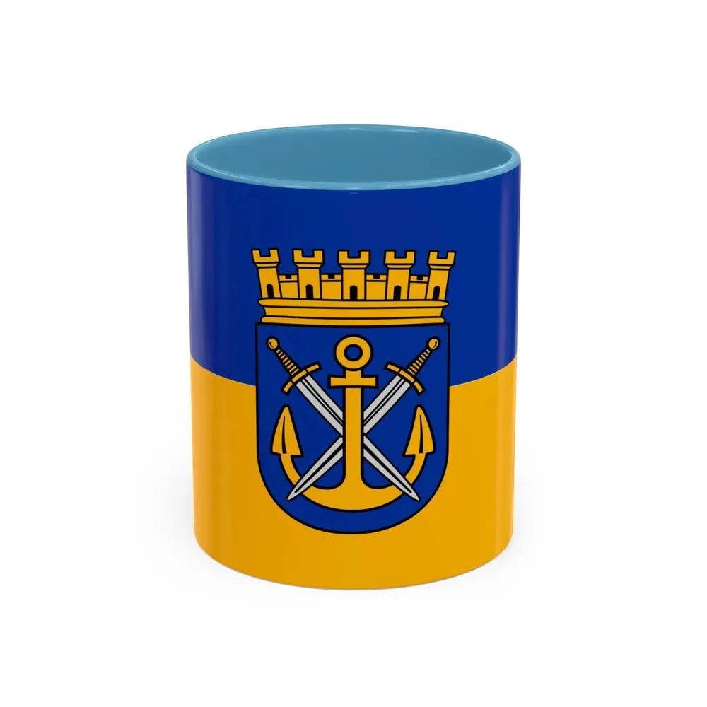 Flag of Solingen Germany - Accent Coffee Mug 11oz Light Blue - Go Mug Yourself
