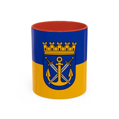 Flag of Solingen Germany - Accent Coffee Mug 11oz Red - Go Mug Yourself