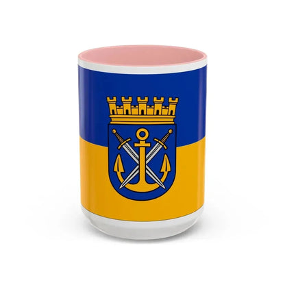 Flag of Solingen Germany - Accent Coffee Mug 15oz Pink - Go Mug Yourself