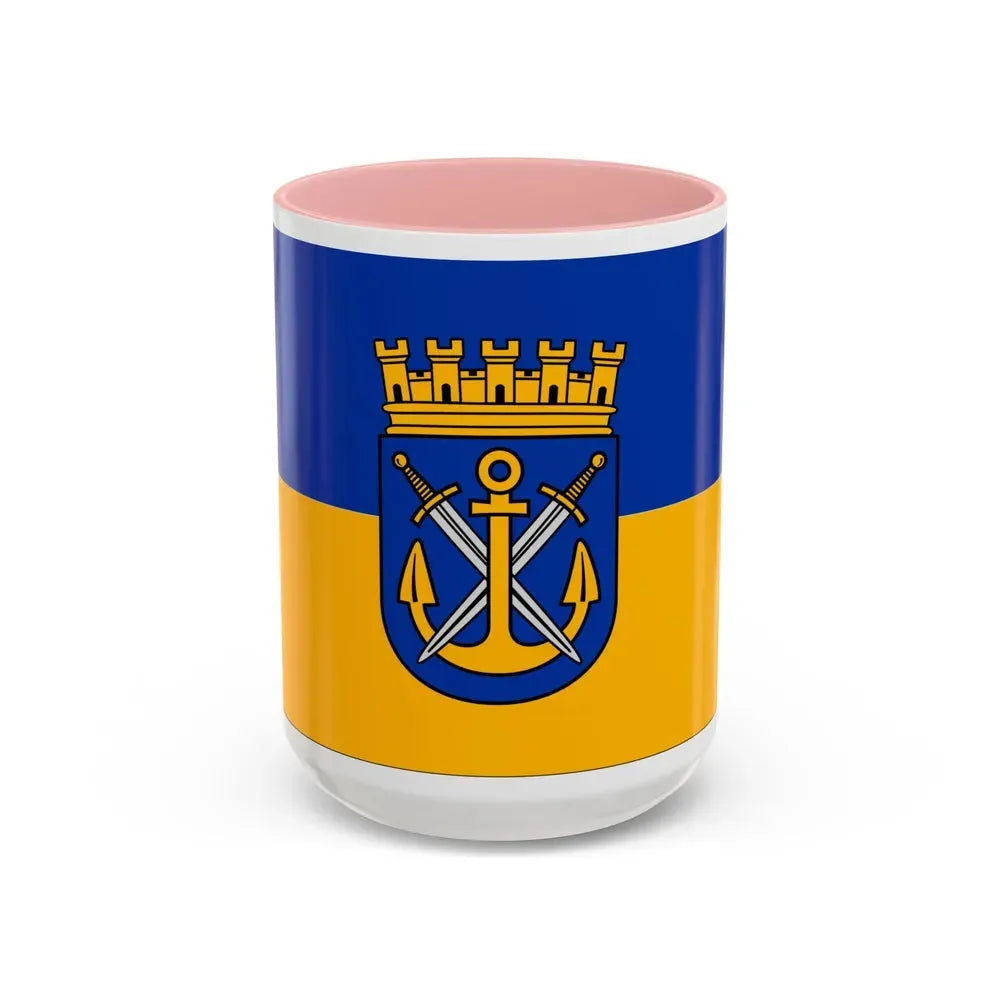 Flag of Solingen Germany - Accent Coffee Mug 15oz Pink - Go Mug Yourself