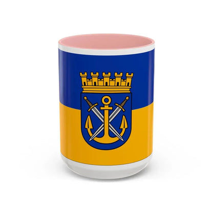 Flag of Solingen Germany - Accent Coffee Mug 15oz Pink - Go Mug Yourself