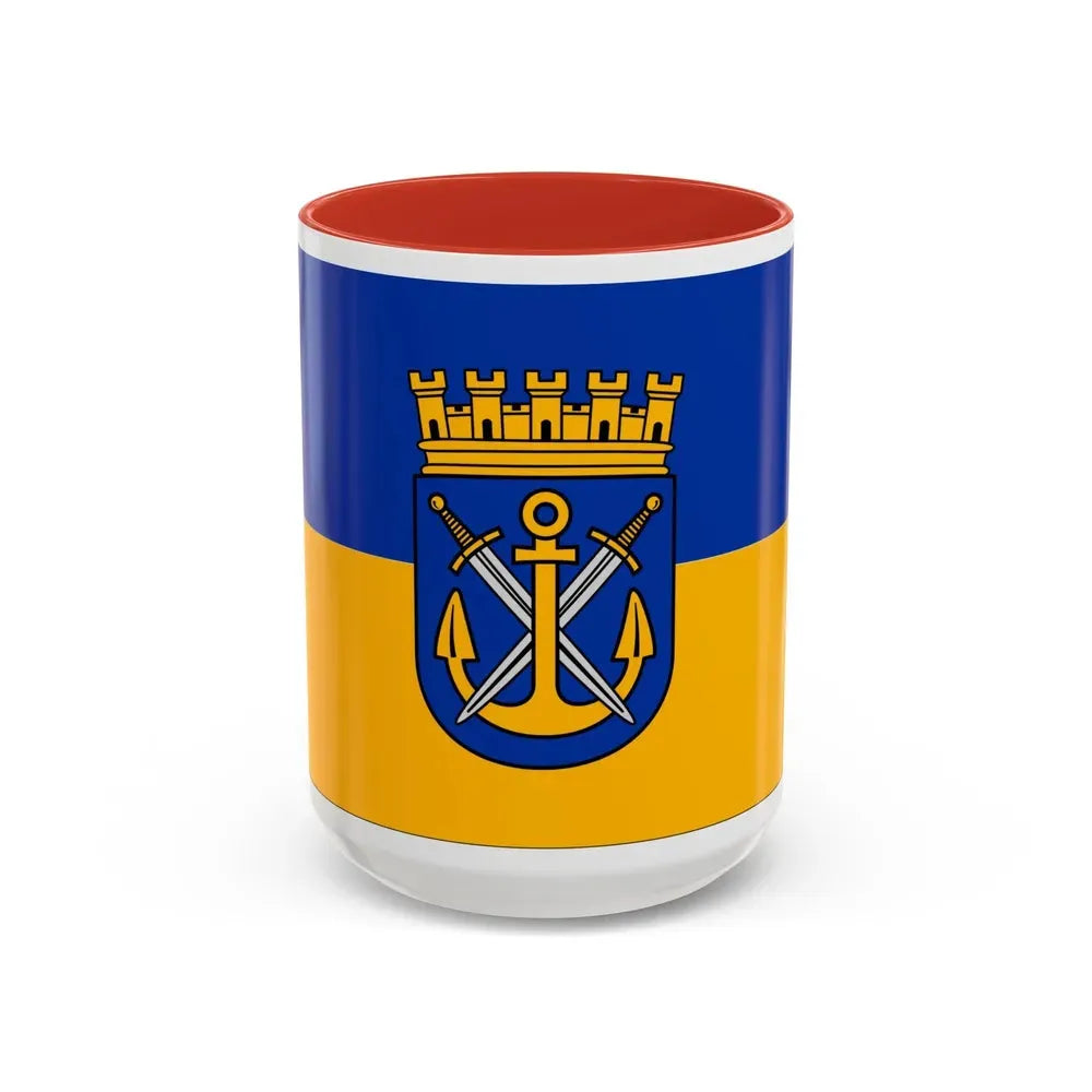 Flag of Solingen Germany - Accent Coffee Mug 15oz Red - Go Mug Yourself
