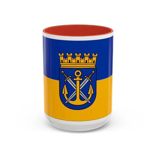 Flag of Solingen Germany - Accent Coffee Mug 15oz Red - Go Mug Yourself