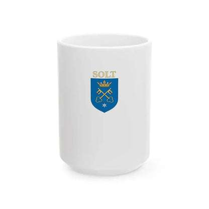 Flag of Solt vertical (Hungary) White Coffee Mug 15oz - Go Mug Yourself