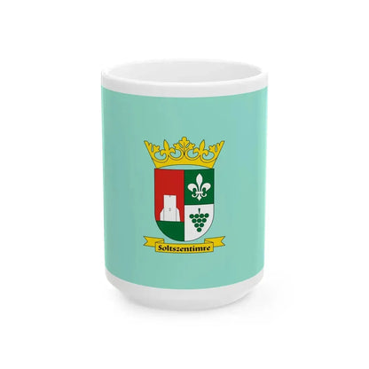 Flag of Soltszentimre (Hungary) White Coffee Mug 15oz - Go Mug Yourself