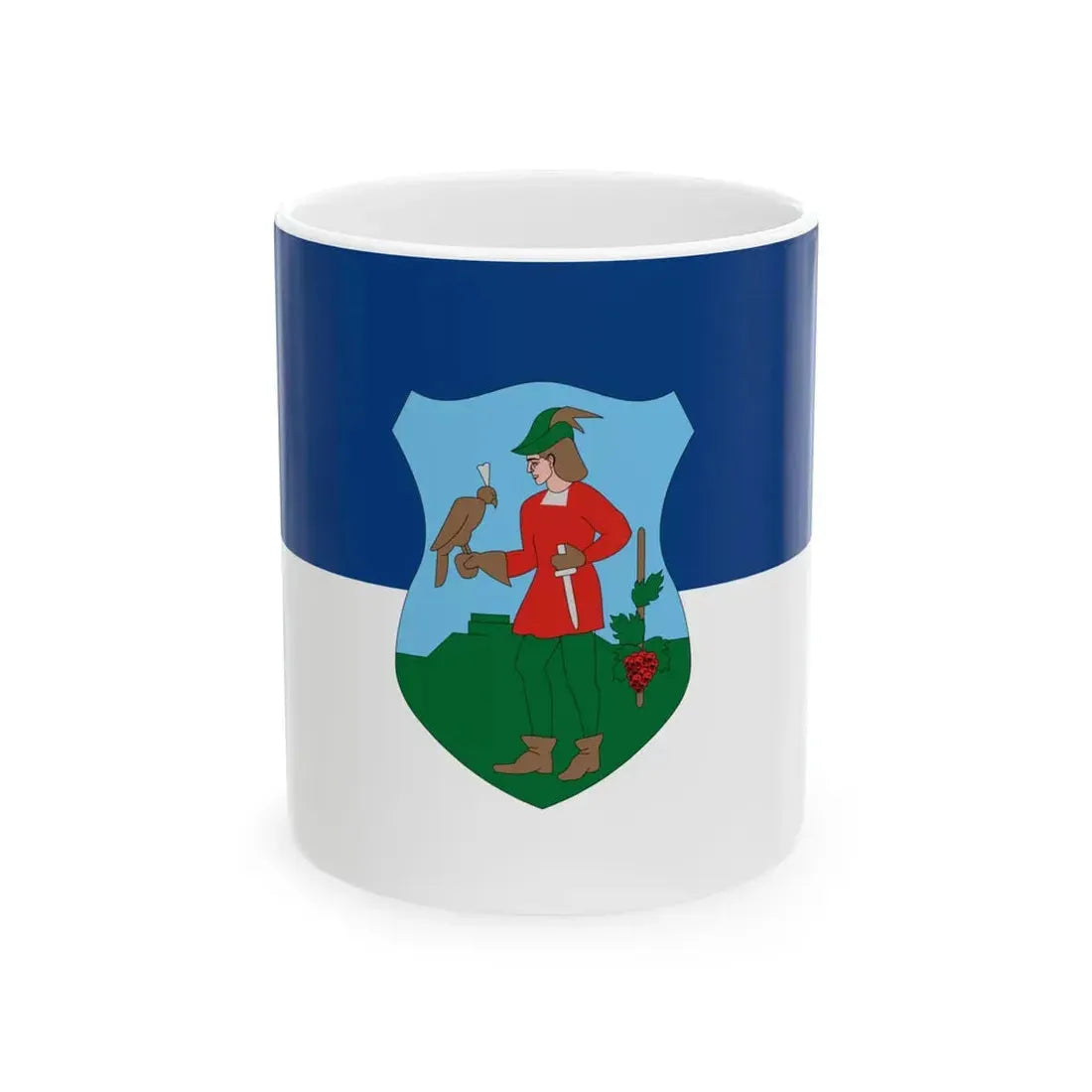 Flag of Solymar ceremonial (Hungary) White Coffee Mug 11oz - Go Mug Yourself
