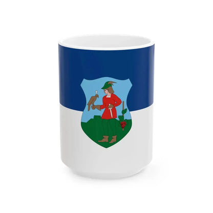 Flag of Solymar ceremonial (Hungary) White Coffee Mug 15oz - Go Mug Yourself