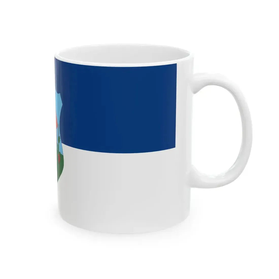 Flag of Solymar ceremonial (Hungary) White Coffee Mug - Go Mug Yourself