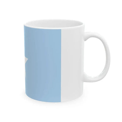 Flag of Somalia sky blue (Mali) White Coffee Mug - Go Mug Yourself