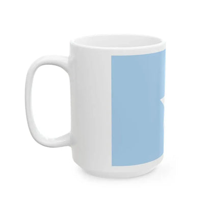 Flag of Somalia sky blue (Mali) White Coffee Mug - Go Mug Yourself
