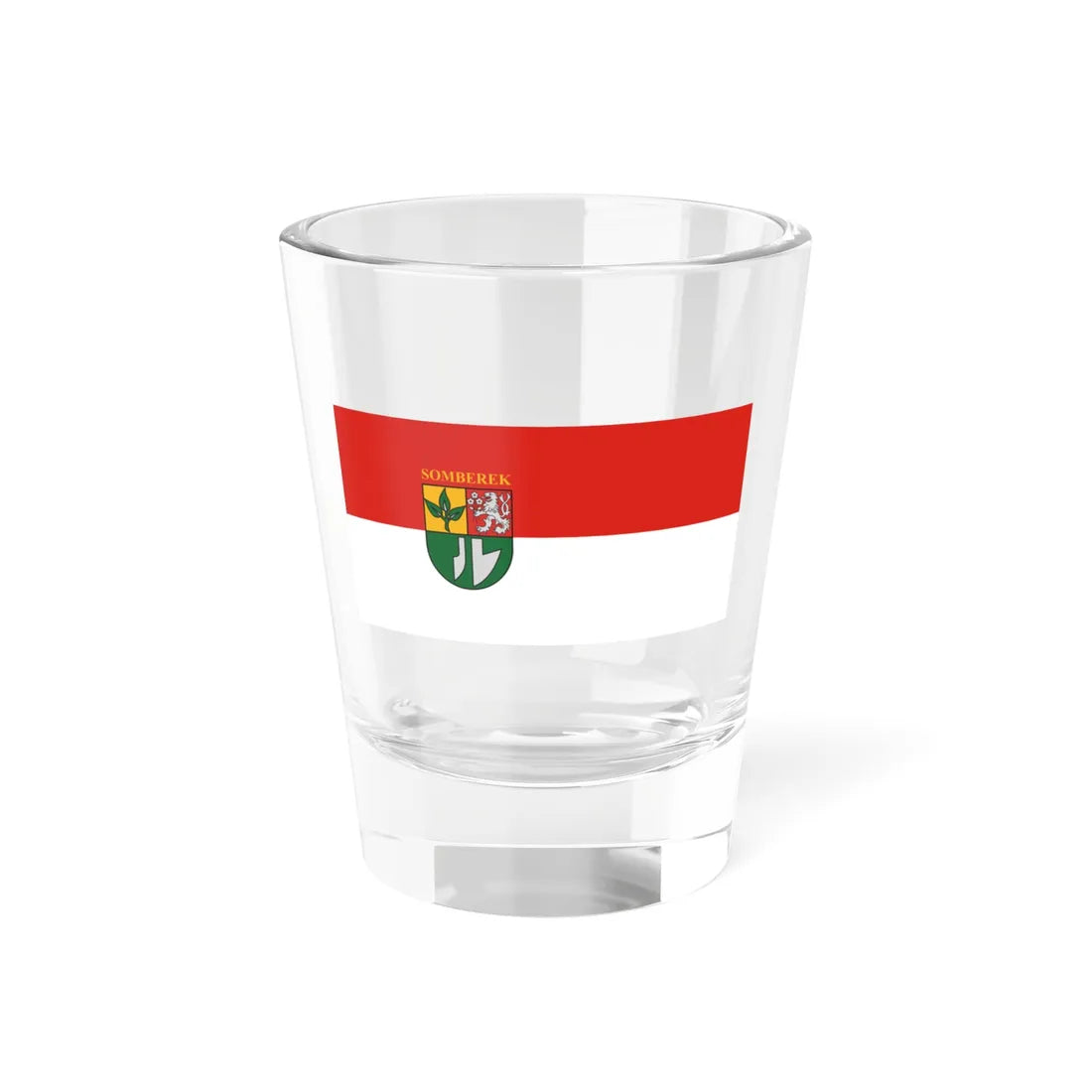 Flag of Somberek (Hungary) Shot Glass 1.5oz 1.5oz - Go Mug Yourself