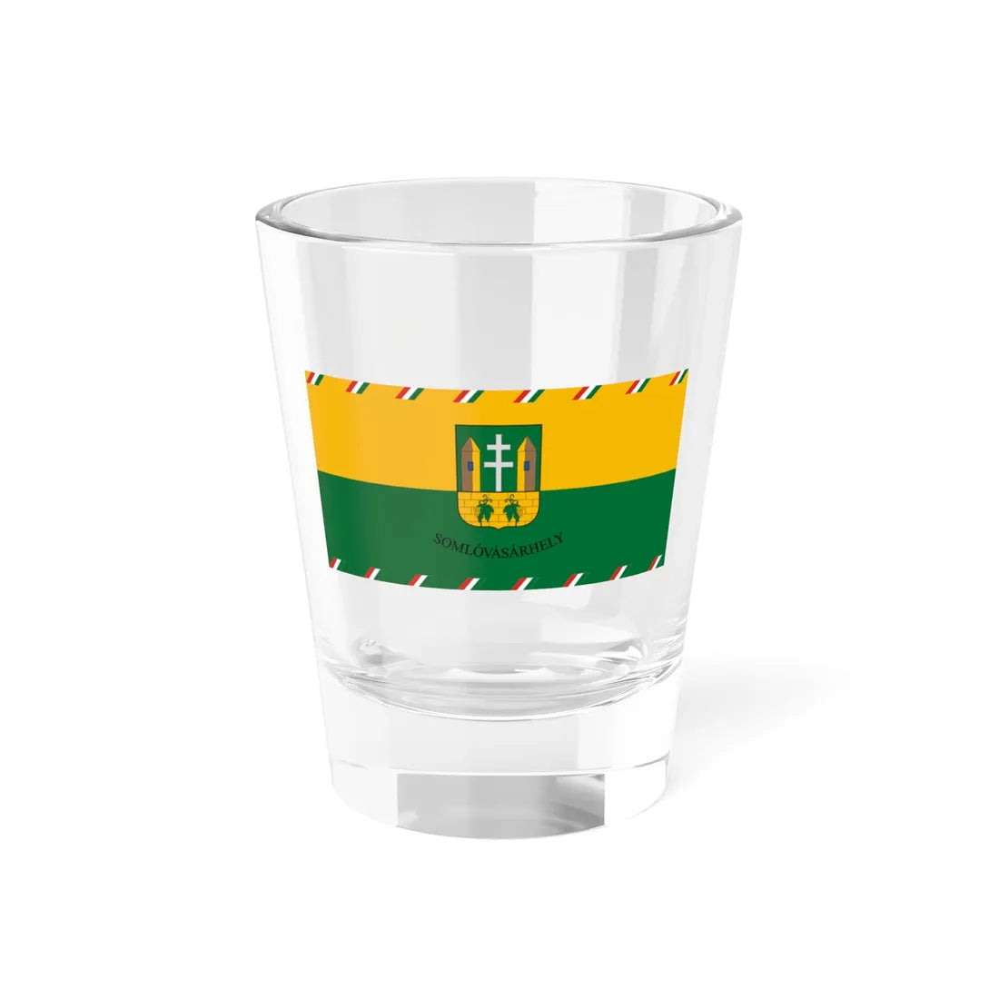 Flag of Somlovasarhely (Hungary) Shot Glass 1.5oz 1.5oz - Go Mug Yourself