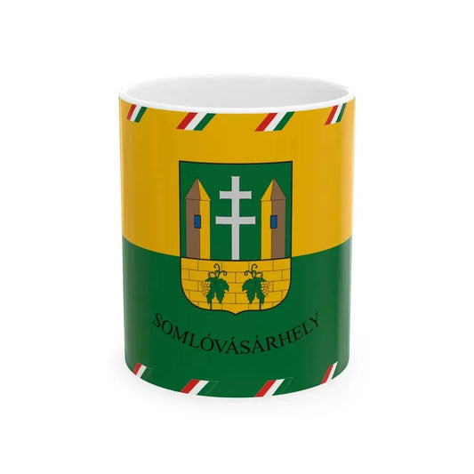 Flag of Somlovasarhely (Hungary) White Coffee Mug 11oz - Go Mug Yourself