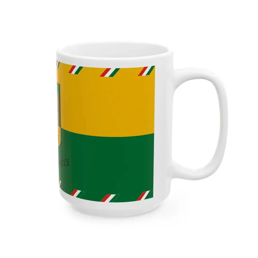 Flag of Somlovasarhely (Hungary) White Coffee Mug - Go Mug Yourself