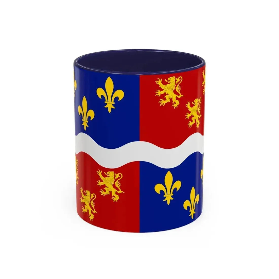 Flag of Somme France 2 - Accent Coffee Mug 11oz Navy - Go Mug Yourself