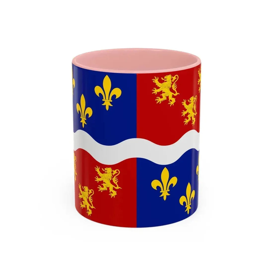 Flag of Somme France 2 - Accent Coffee Mug 11oz Pink - Go Mug Yourself