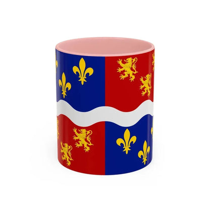Flag of Somme France 2 - Accent Coffee Mug 11oz Pink - Go Mug Yourself