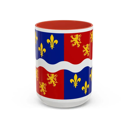 Flag of Somme France 2 - Accent Coffee Mug 15oz Red - Go Mug Yourself