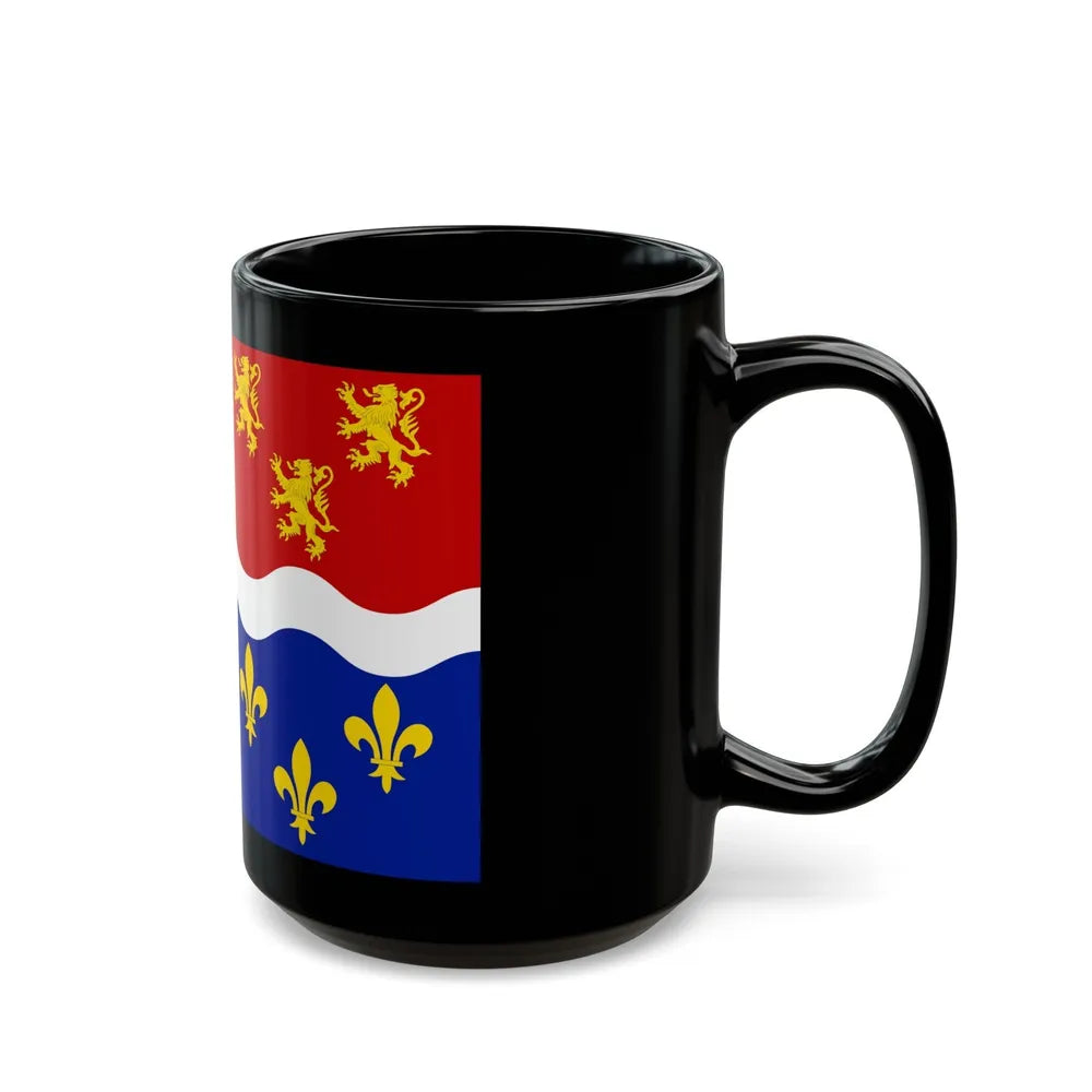 Flag of Somme France 2 - Black Coffee Mug-Go Mug Yourself