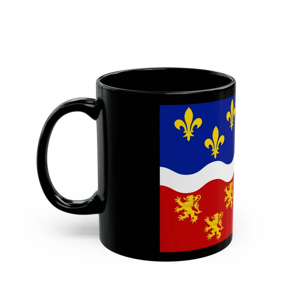 Flag of Somme France 2 - Black Coffee Mug-Go Mug Yourself