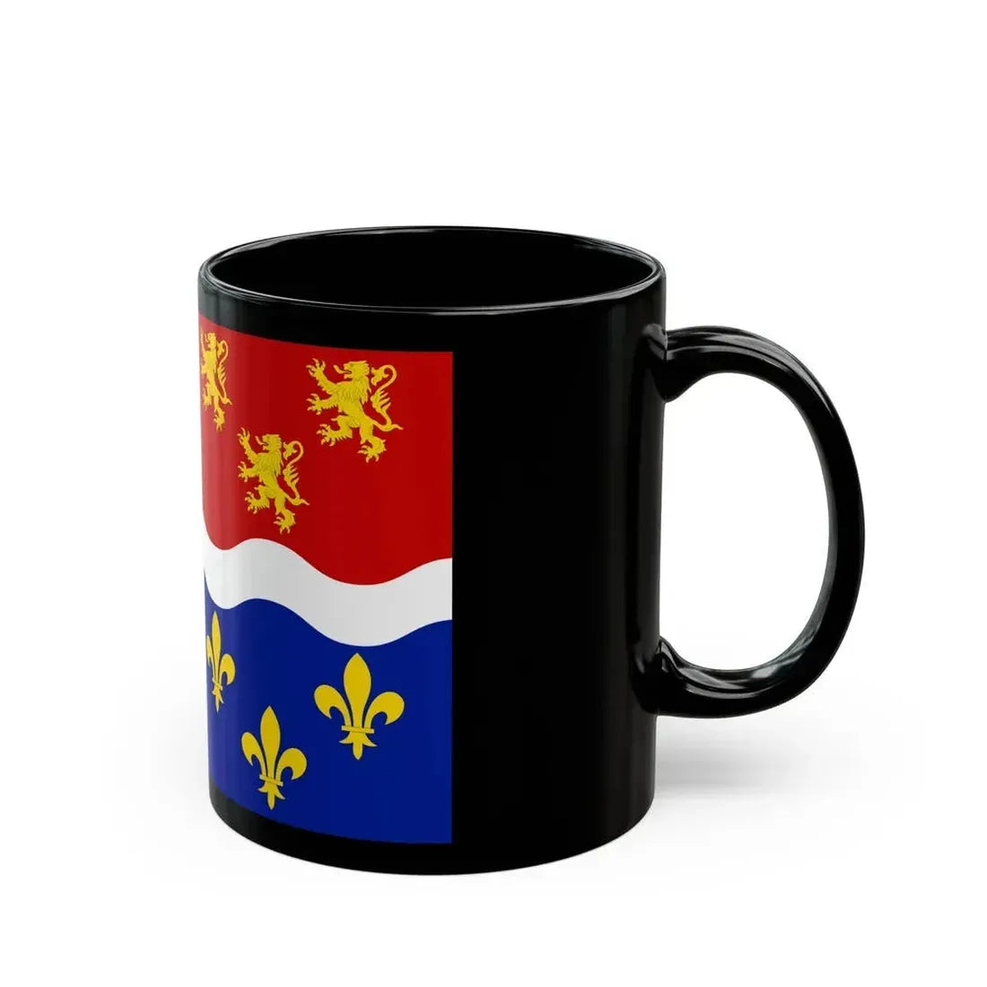 Flag of Somme France 2 - Black Coffee Mug - Go Mug Yourself