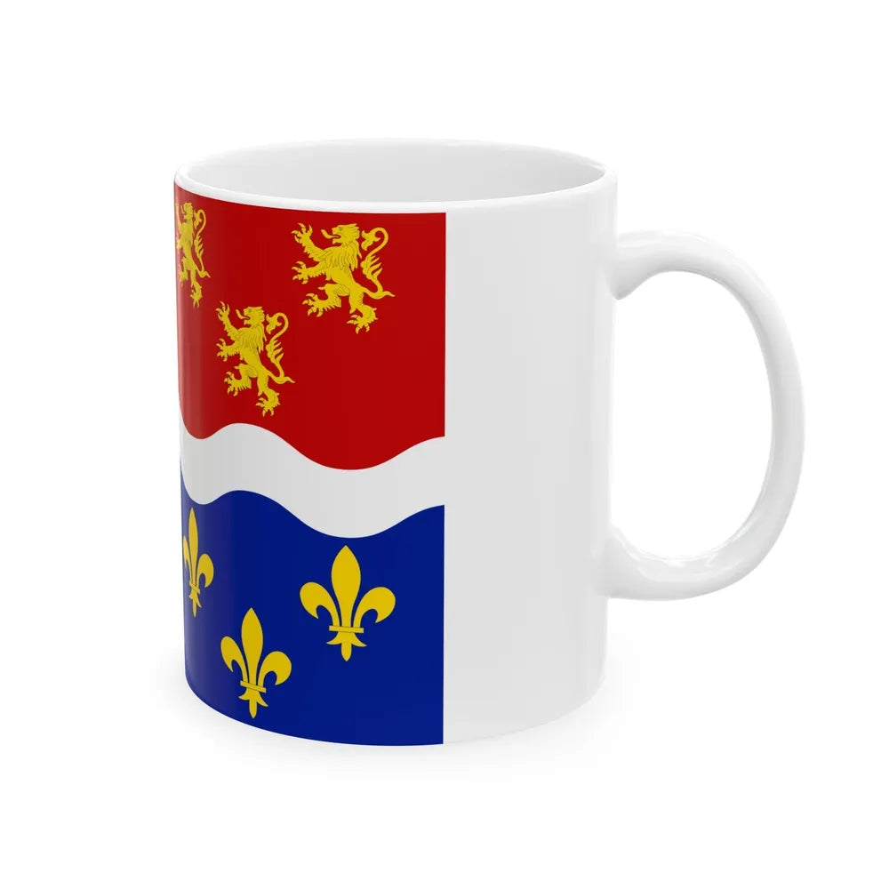 Flag of Somme France 2 - White Coffee Mug-Go Mug Yourself