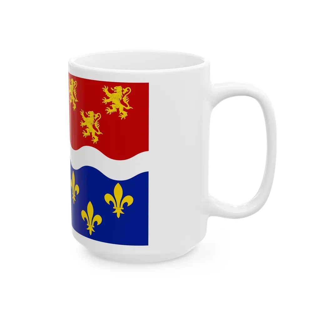 Flag of Somme France 2 - White Coffee Mug-Go Mug Yourself