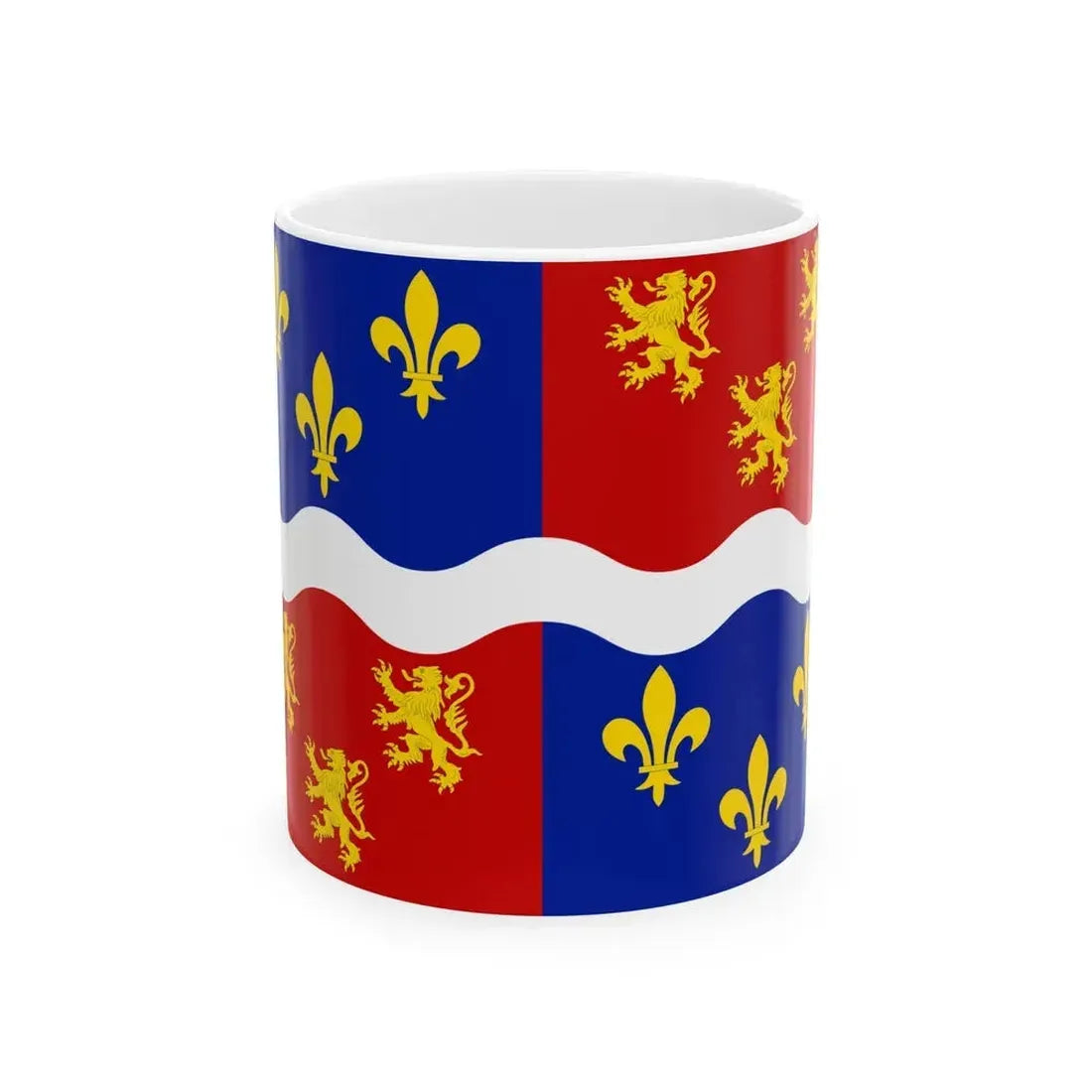 Flag of Somme France 2 - White Coffee Mug - Go Mug Yourself