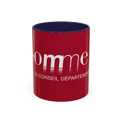 Flag of Somme France - Accent Coffee Mug 11oz Navy - Go Mug Yourself