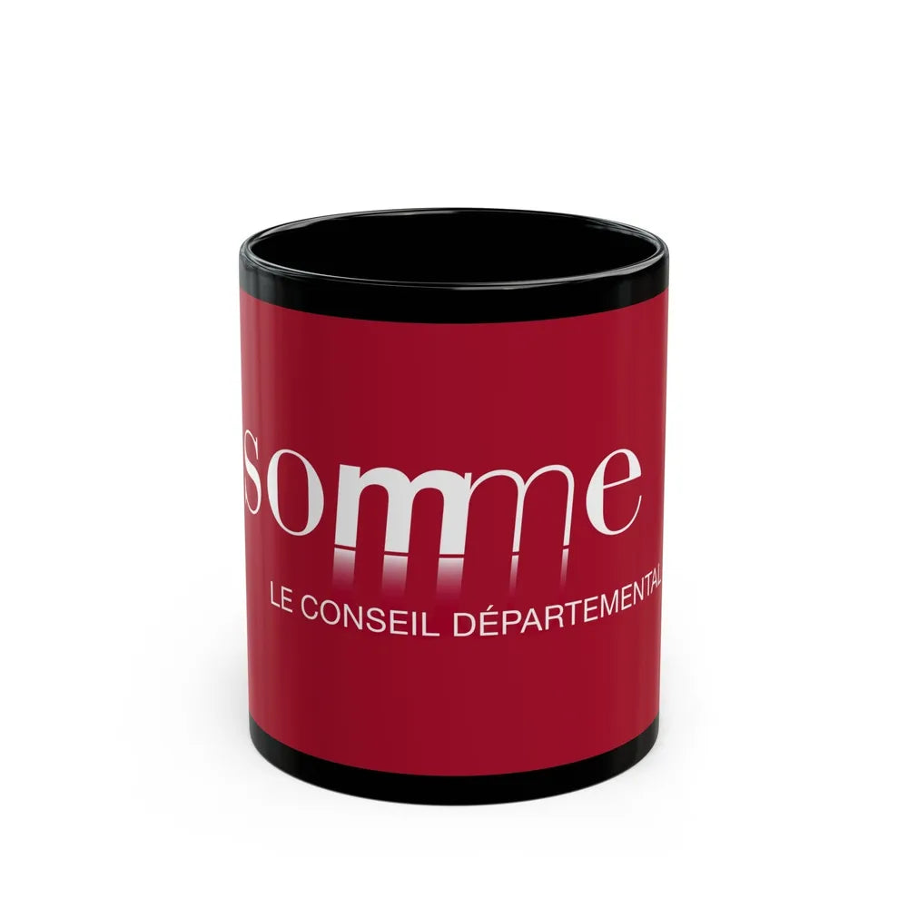 Flag of Somme France - Black Coffee Mug-11oz-Go Mug Yourself